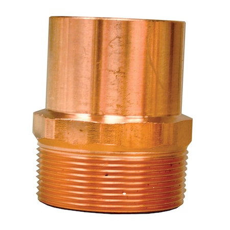 Jones Stephens 1-1/4in. Ftg x MIP Wrot Copper Male Adapter C75357